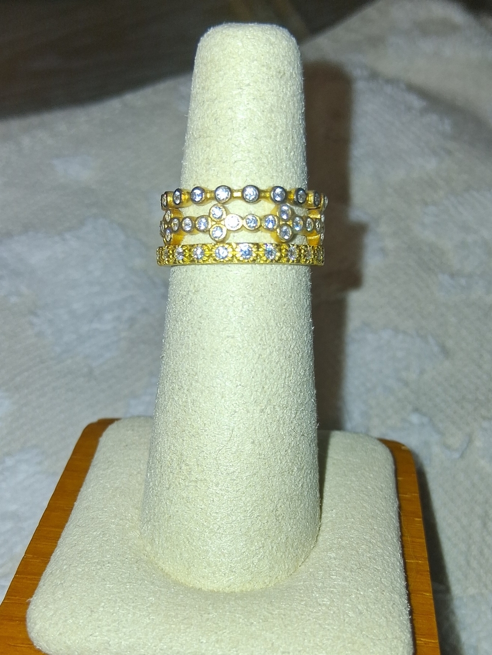 Set Of 3 Freida Rothman Eternity Bands-Stack Rings!